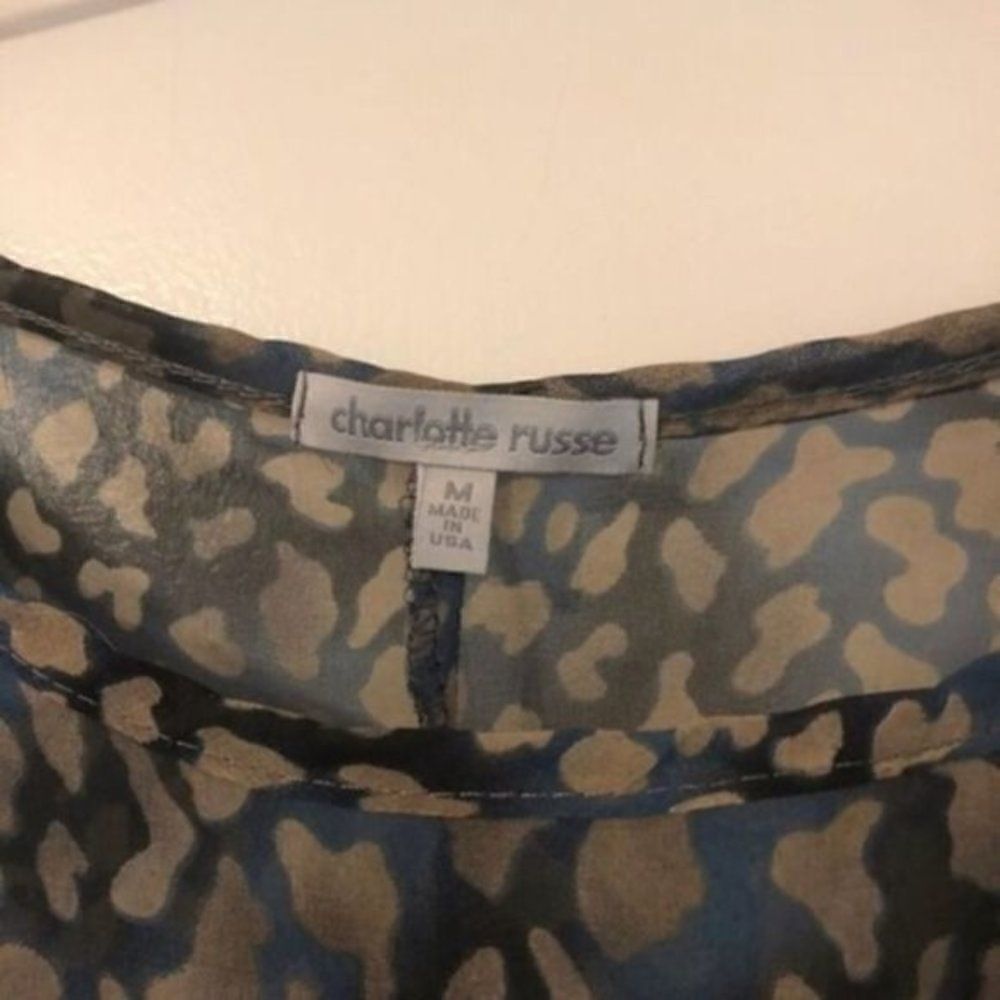 *30of3* NWOT. Charlotte Russe Animal Print Top - Picture 3 of 5